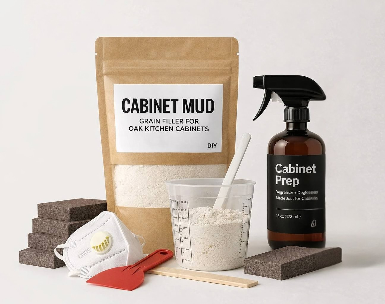 Oak Grain Filler Starter Kit